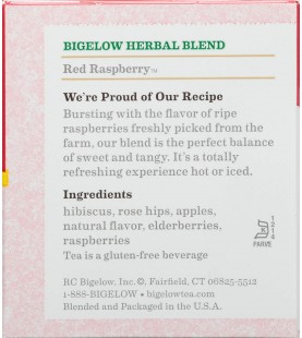 Bigelow Red Raspberry Herbal Tea (6x20 Bag )