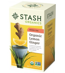 Stash Tea Green Lemon Ginger Tea (6x18 CT)