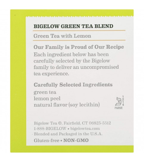 Bigelow Green Tea With Lemon (6x20 Bag)