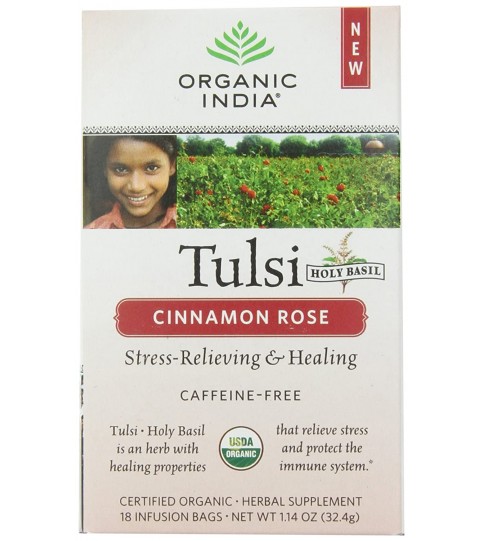 Organic India Tulsi Cinnamon Rose Tea(6x18 CT)