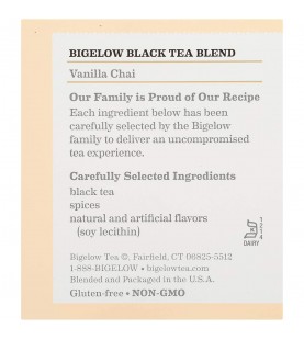 Bigelow Special Blend Vanilla Chai Tea (6x20 Bag )