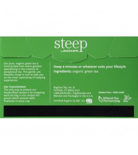 Bigelow Steep Organic Pure Green Tea (6x20 BAG )