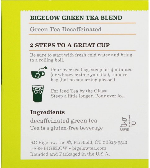 Bigelow Decaffeinated Green Tea (6x20 Bag)