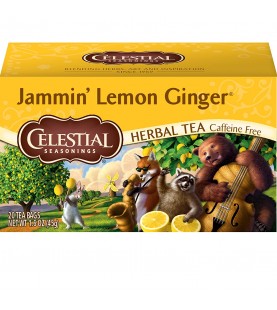 Celestial Seasonings Jammin' Lemon Ginger Herbal Tea (6x20 Bag)