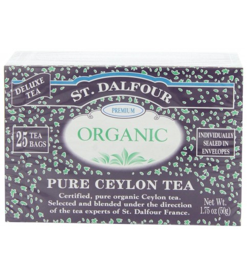 St Dalfour Organic Tea Pure Ceylon (1x25 Tea Bags)