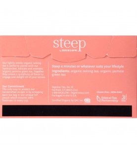 Bigelow Steep Organic Oolong & Jasmine Green Tea (6x20 BAG )