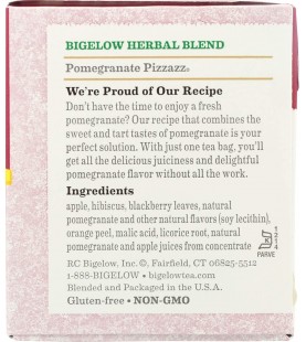 Bigelow Pomegranate Pizzazz Herbal Tea (6x20 Bag )