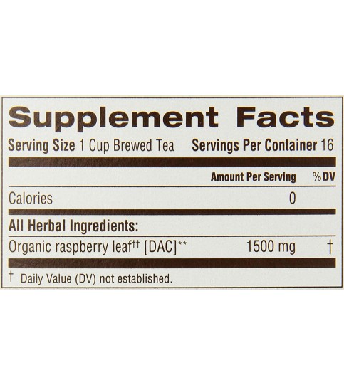 Traditional Medicinals Raspberry Leaf Tea (1x16 Bag)