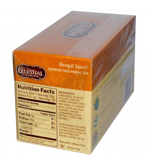 Celestial Seasonings Bengal Spice Herb Tea (6x20 Bags)