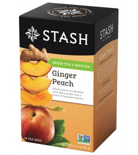 Stash Tea Ginger Peach Green Tea (6x18 Bag)