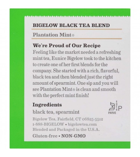 Bigelow Plantation Mint Tea (6x20 Bag)