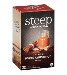 Bigelow Steep Organic Sweet Cinnamon Black Tea (6x20 BAG )