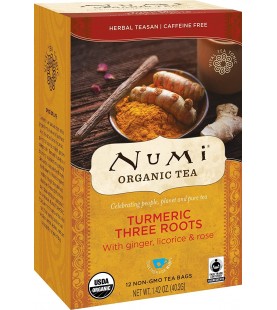 Numi Tea Three Roots,Ginger,Licrc,Rose (6x12 BAG)