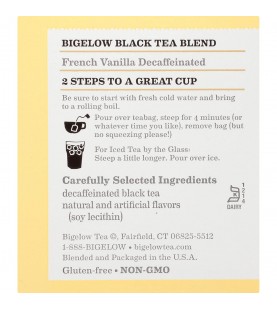 Bigelow Decaffeinated French Vanilla Tea (6x20 Bag )