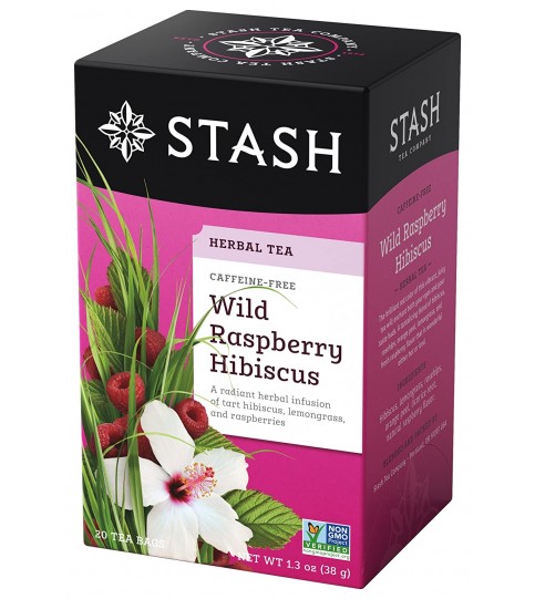 Stash Tea Wild Raspberry Hibiscus Tea (6x20 CT)