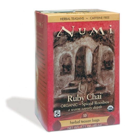 Numi Tea Ruby Chai Herbal Tea (6x18 Bag)