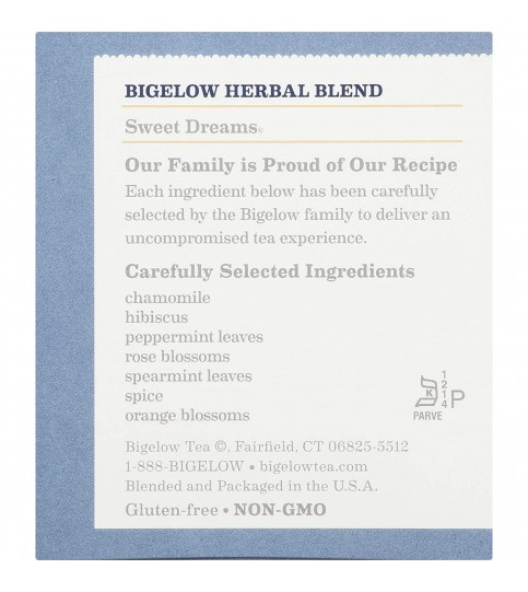 Bigelow Sweet Dreams Herb Tea (6x20 Bag)