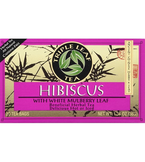 Triple Leaf Tea Hibiscus wxWhite Mulberry Leaf (6x20 BAG)