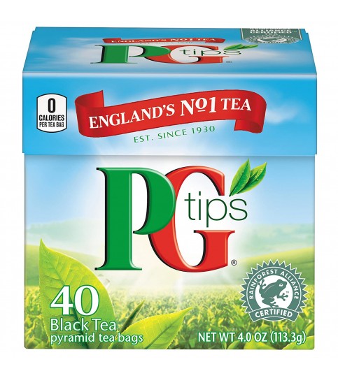 Pg Tips Pyramid Black Tea 40 Ct (6x4.4 Oz)