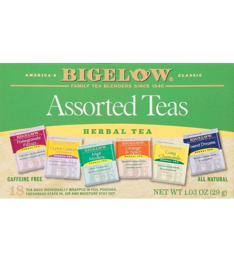 Bigelow 6 Assorted Herbal Teas (6x18 Bag )