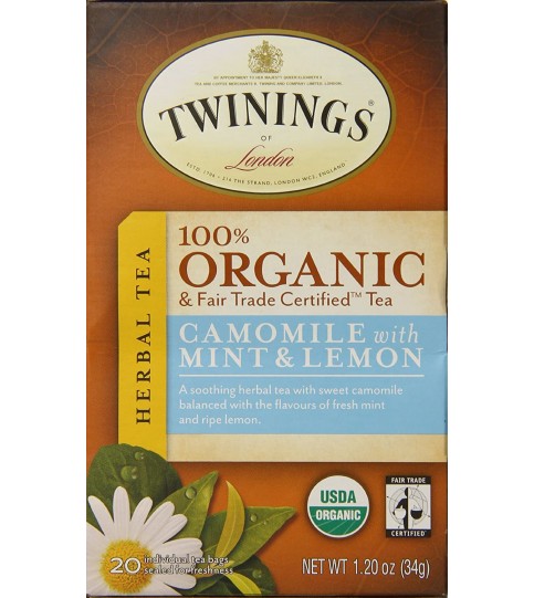 Twinings Camomile W/ Mint & Lemon Tea (6x20 Bag)