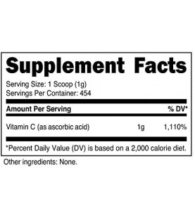 Nutricost Pure Ascorbic Acid Powder (Vitamin C) 1LB