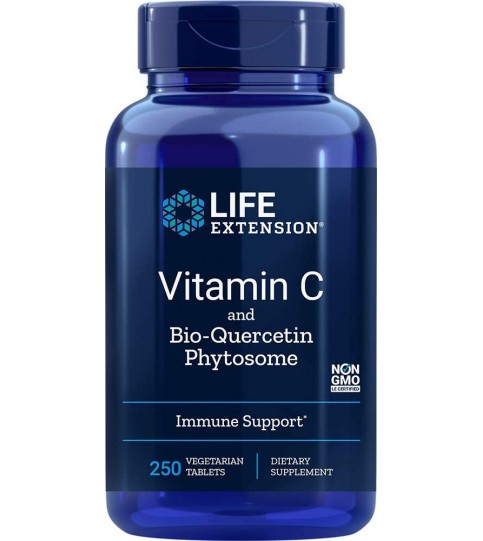 Life Extension Vitamin C with Bio-Quercetin Phytosome, 250 Tablets