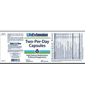 Life Extension Two Per Day High Potency, 60 Capsules