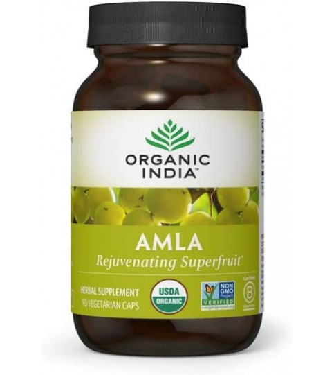 Organic India Amalaki Herbal Vitamin Supplement - 90 Capsules