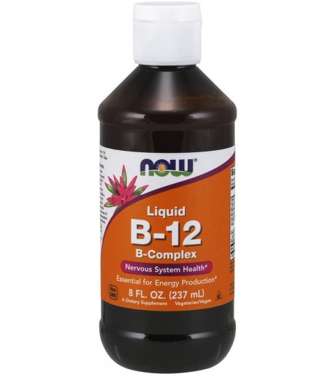 NOW Supplements, Vitamin B-12 Complex Liquid, 8-Ounce