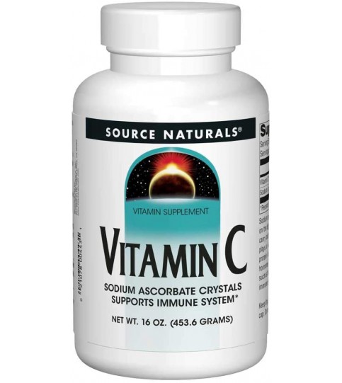 Source Naturals Vitamin C Sodium Ascorbate Crystals -16 Ounces