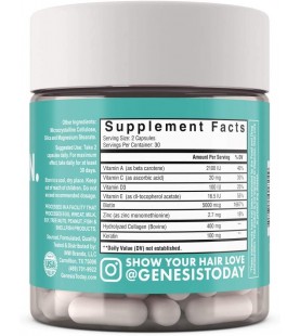 Hair Nutrition Strong Healthy Hair Support Supplement - 60 Capsules