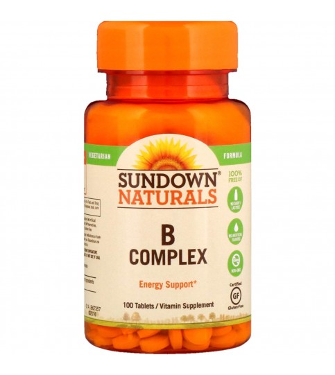 Sundown Naturals B-Complex Energy Support, 100 Tablets