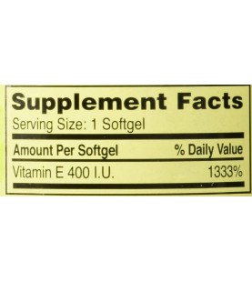 Spring Valley E Vitamin Dietary Supplement 500 ct