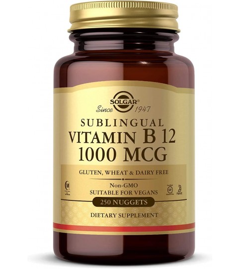 Solgar Vitamin B12 1000 mcg, 250 Nuggets