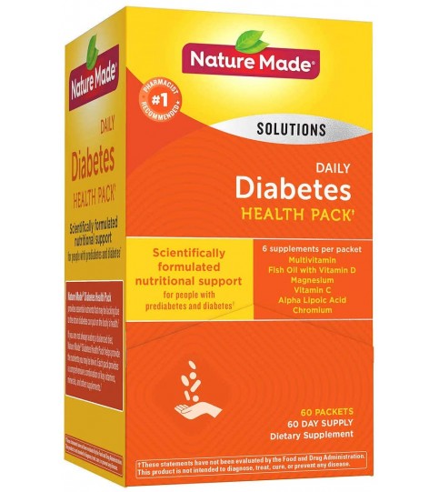 Diabetes Health Pack Nutritional Support for Diabetes and Pre-diabetes of 60 Packets