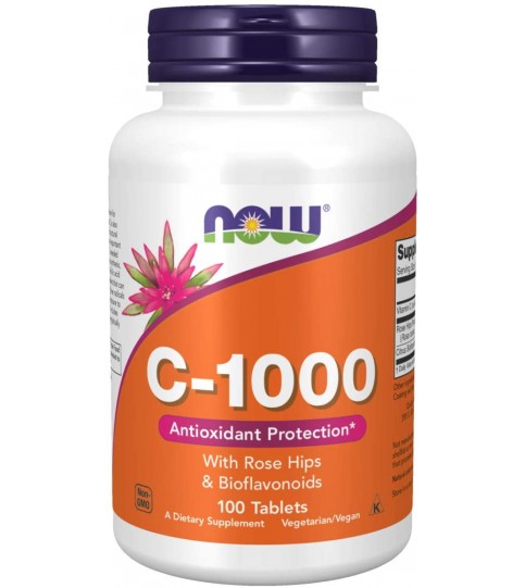 NOW Supplements, Vitamin C-1,000 Antioxidant Protection, 100 Tablets