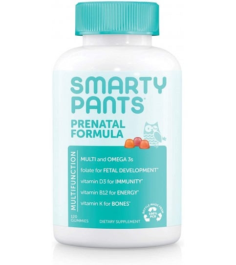 SmartyPants Prenatal Formula Daily Gummy Multivitamin, 120 Count