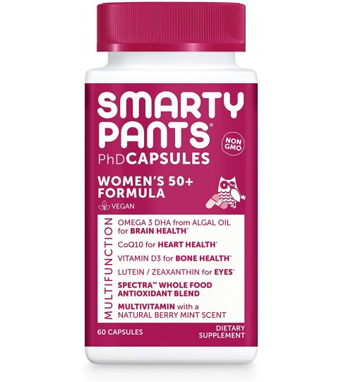 SmartyPants Multivitamin for Women 50+, 60 Capsules