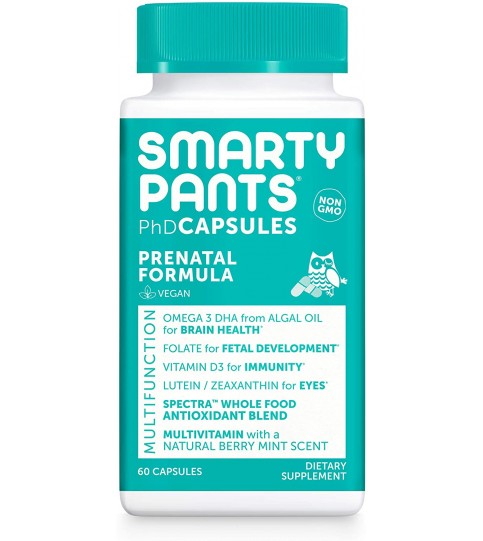 SmartyPants Daily Prenatal Multivitamin, 60 count