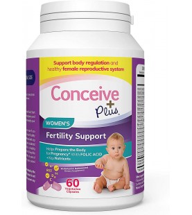 Conceive Plus Women's Fertility Prenatal Vitamins + Key Nutrients – 60 Capsules