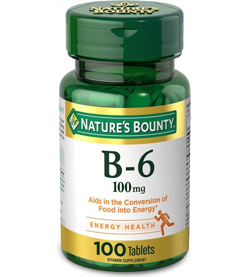 Vitamin B6 by Nature's Bounty, Vitamin Supplement, 100mg, 100 Tablets