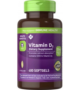 Member's Mark Vitamin D-3 5000 IU Dietary Supplement (400 ct.)