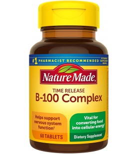 Nature Made B-100 Complex Time Release Tablets, 60 Count