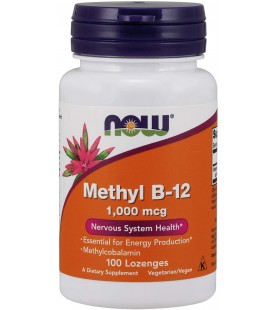 NOW Supplements, Methyl B-12 1,000 mcg, 100 Lozenges