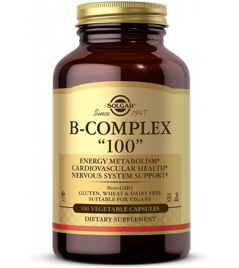 Solgar B-Complex "100", 100 Vegetable Capsules