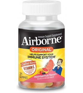 Vitamin C 750mg - Airborne Assorted Fruit Flavored Gummies - 21 gummies