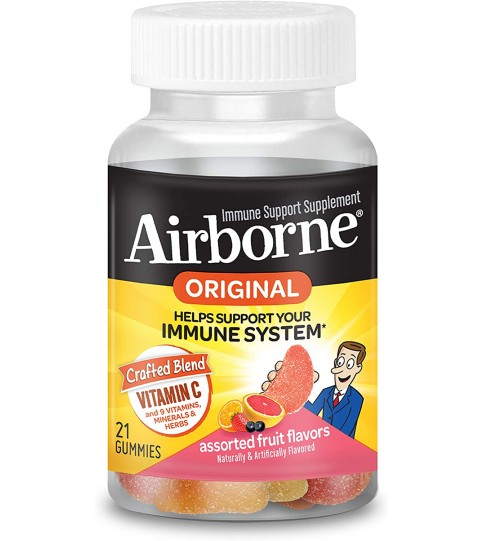 Vitamin C 750mg - Airborne Assorted Fruit Flavored Gummies - 21 gummies