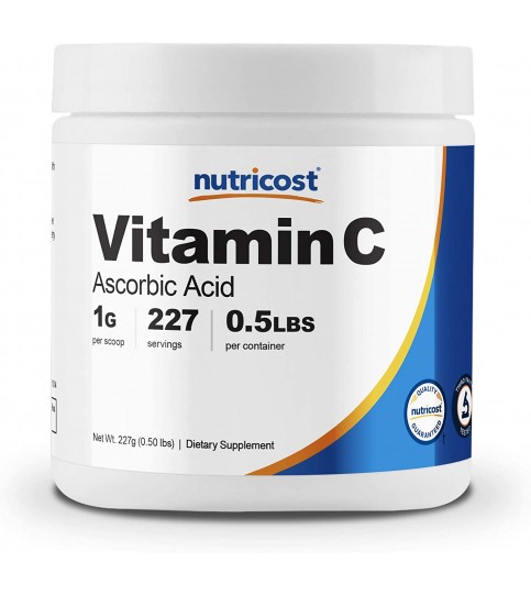 Nutricost Ascorbic Acid Powder (Vitamin C) 0.5 LBS (8 Ounce)