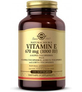 Solgar Vitamin E 670 mg (1000 IU), 100 Mixed Softgels